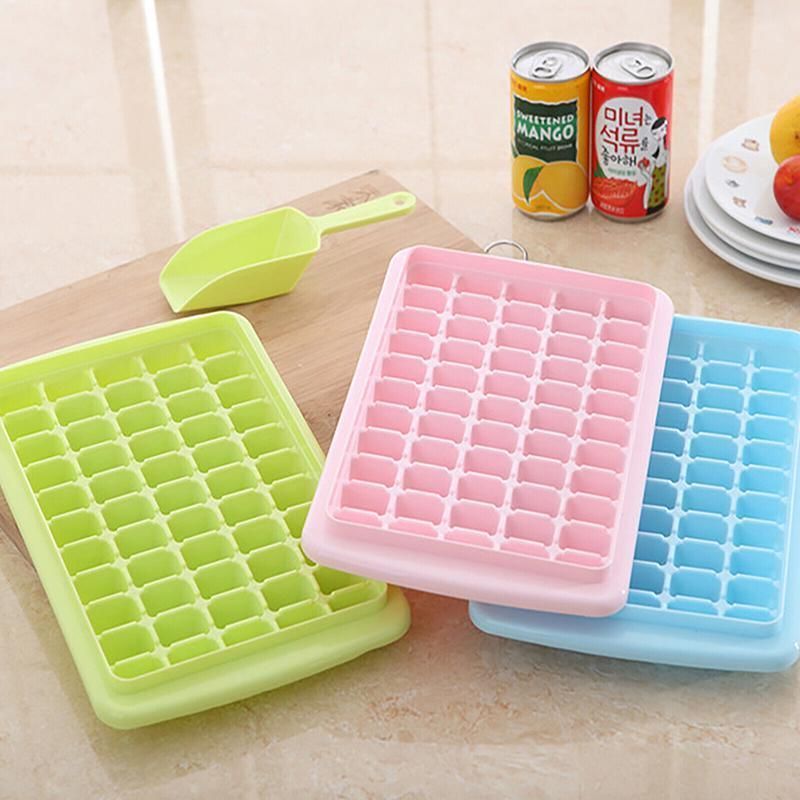 55 Cube Ice Tray Set with Lid, Storage Bin and Scoop