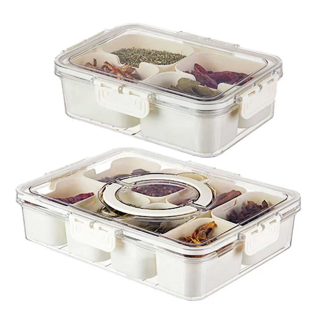 Food Grade Airtight Storage Box Portable Multi-compartment