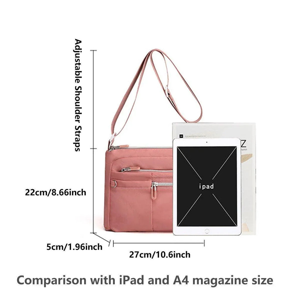 Ladies Large Capacity Crossbody Bag Single Shoulder Small Square