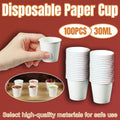 Small White Paper Tasting Cups, 100 Pack, 30 ml