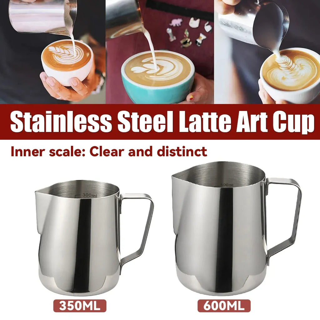 Stainless Steel Milk Frothing Jug for Latte Art, 350 ml