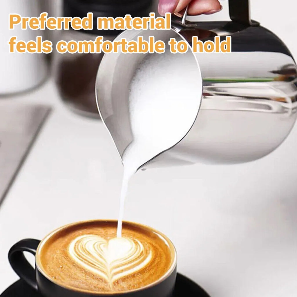 Stainless Steel Milk Frothing Jug for Latte Art, 350 ml