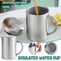 Double Wall Insulated Stainless Steel Cup with Lid, 400 ml