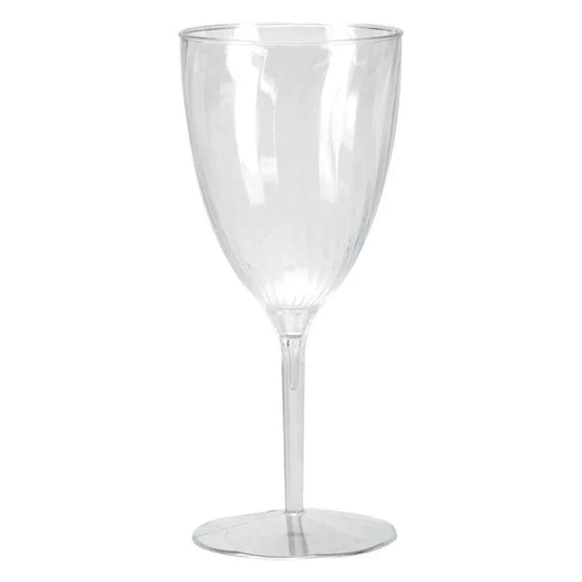 Clear Plastic Wine Cups, 8 Pack, 210 ml