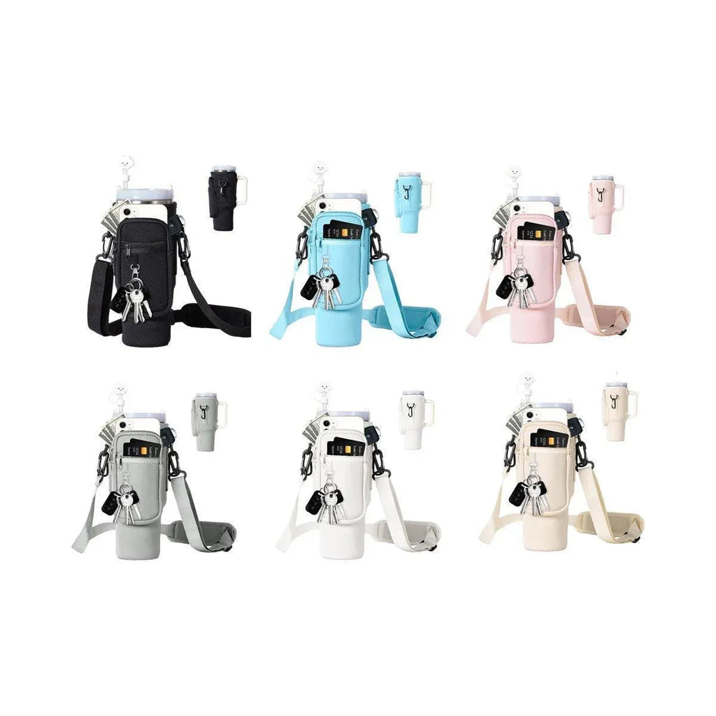 Portable Cup Sleeve Drink Holder Reusable Water Bottle Carrier