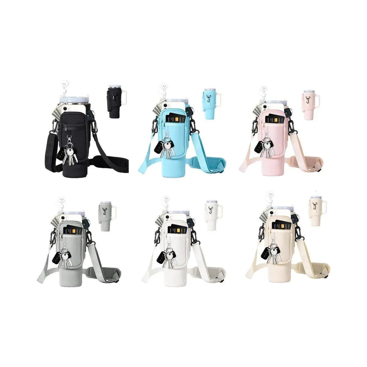 Portable Cup Sleeve Drink Holder Reusable Water Bottle Carrier