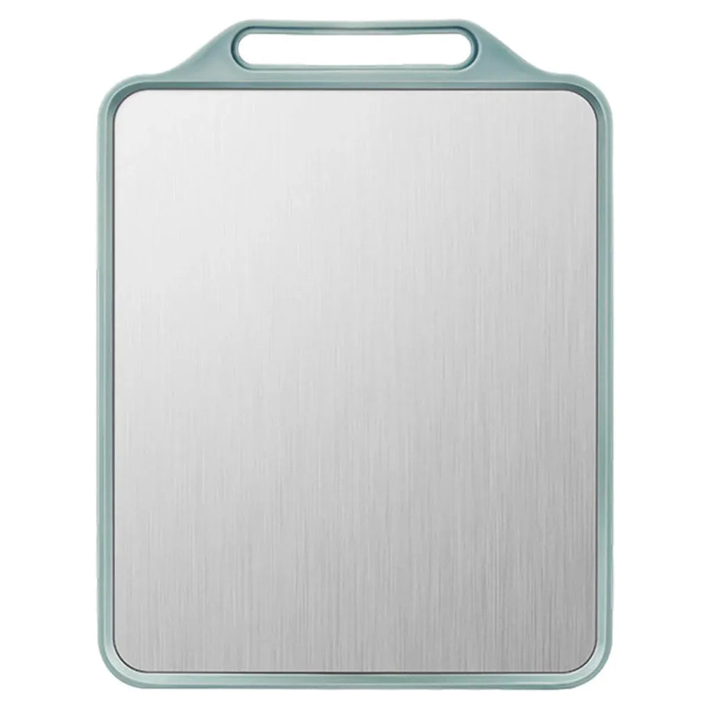 Double-Sided Stainless Steel and Wheat Fibre Cutting Board, 39 x 30 cm