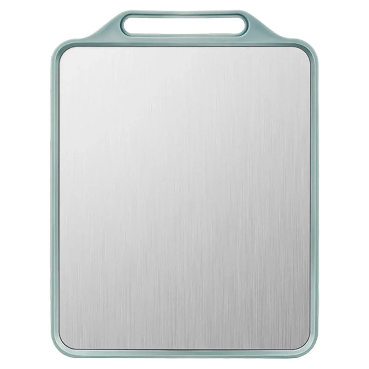 Double-Sided Stainless Steel and Wheat Fibre Cutting Board, 39 x 30 cm