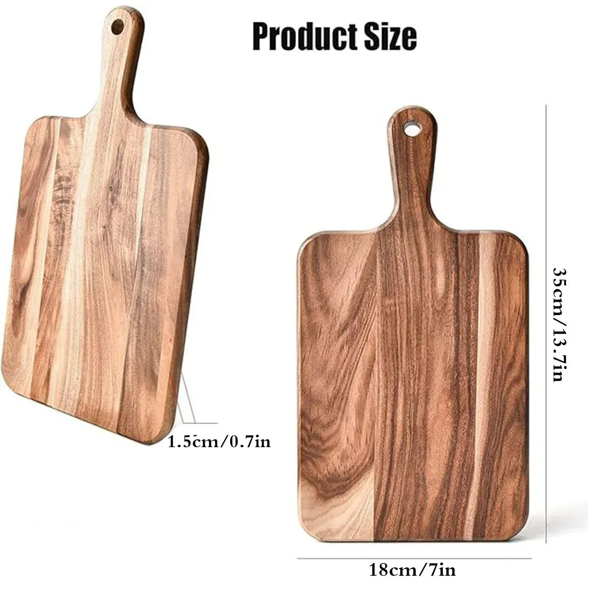 Wooden Cutting Board Solid Wood Chopping Board Pizza Steak Kitchen