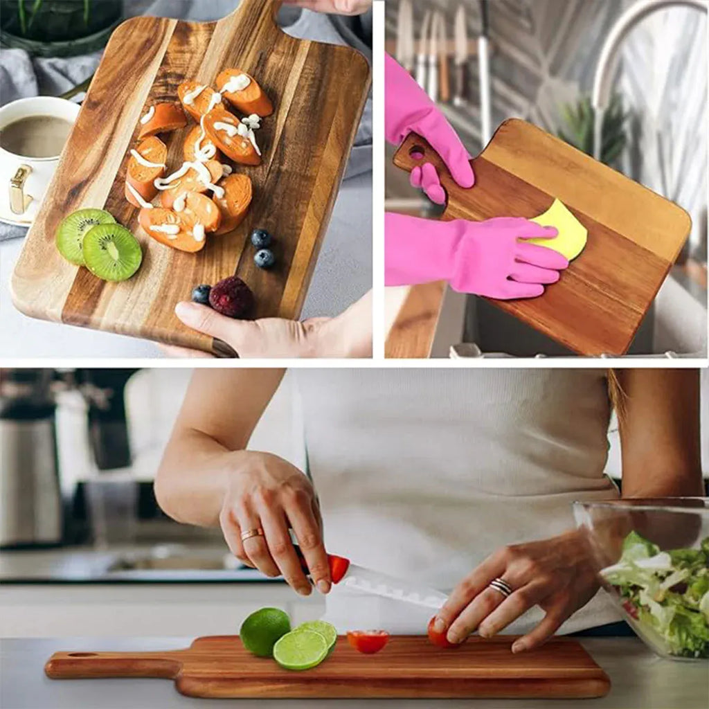 Wooden Cutting Board Solid Wood Chopping Board Pizza Steak Kitchen