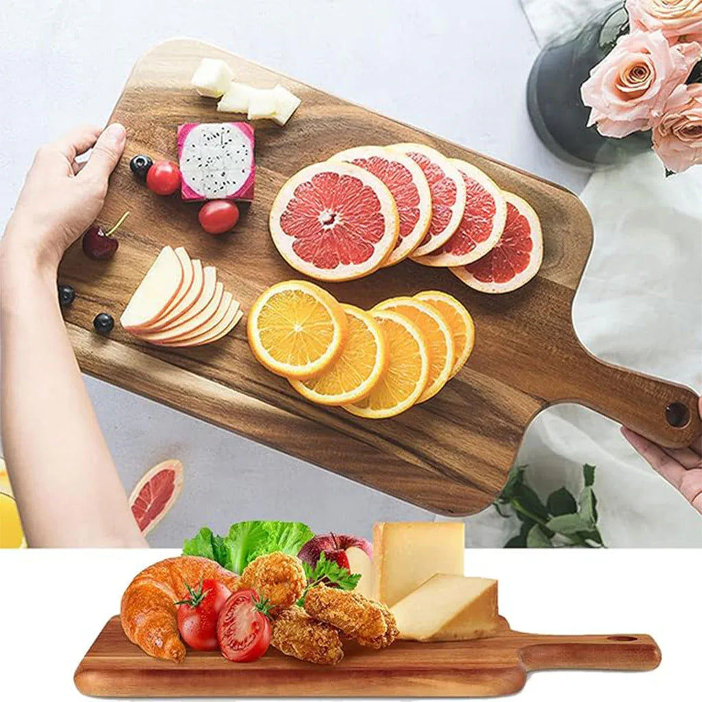 Wooden Cutting Board Solid Wood Chopping Board Pizza Steak Kitchen