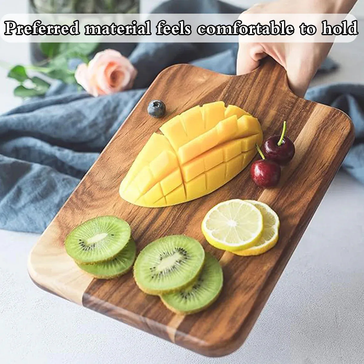Wooden Cutting Board Solid Wood Chopping Board Pizza Steak Kitchen