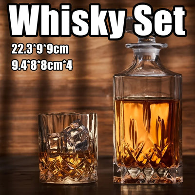 Whisky Wine Bottles Glass Wine Sets Glass Storage Container