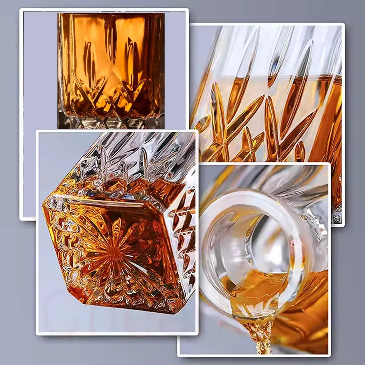 Whisky Wine Bottles Glass Wine Sets Glass Storage Container for Home