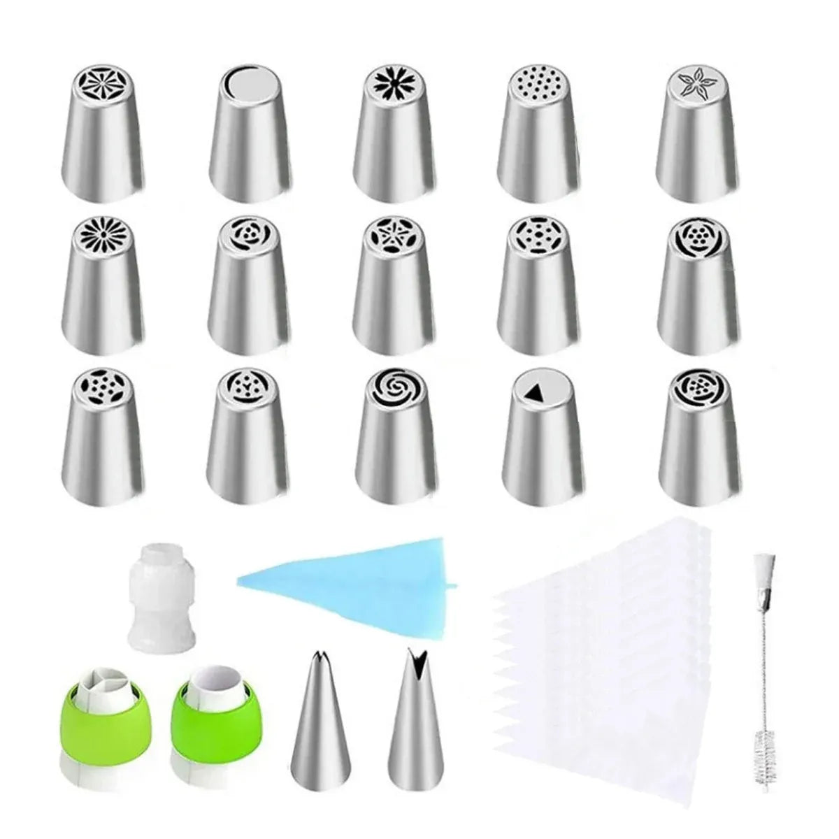 Russian Piping Tips Cake Decorating Set, 32 Pieces
