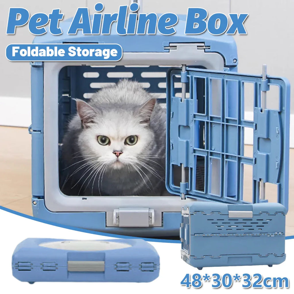 Foldable Pet Carrier Portable Dog Cat Travel Bag Cage House Kennel