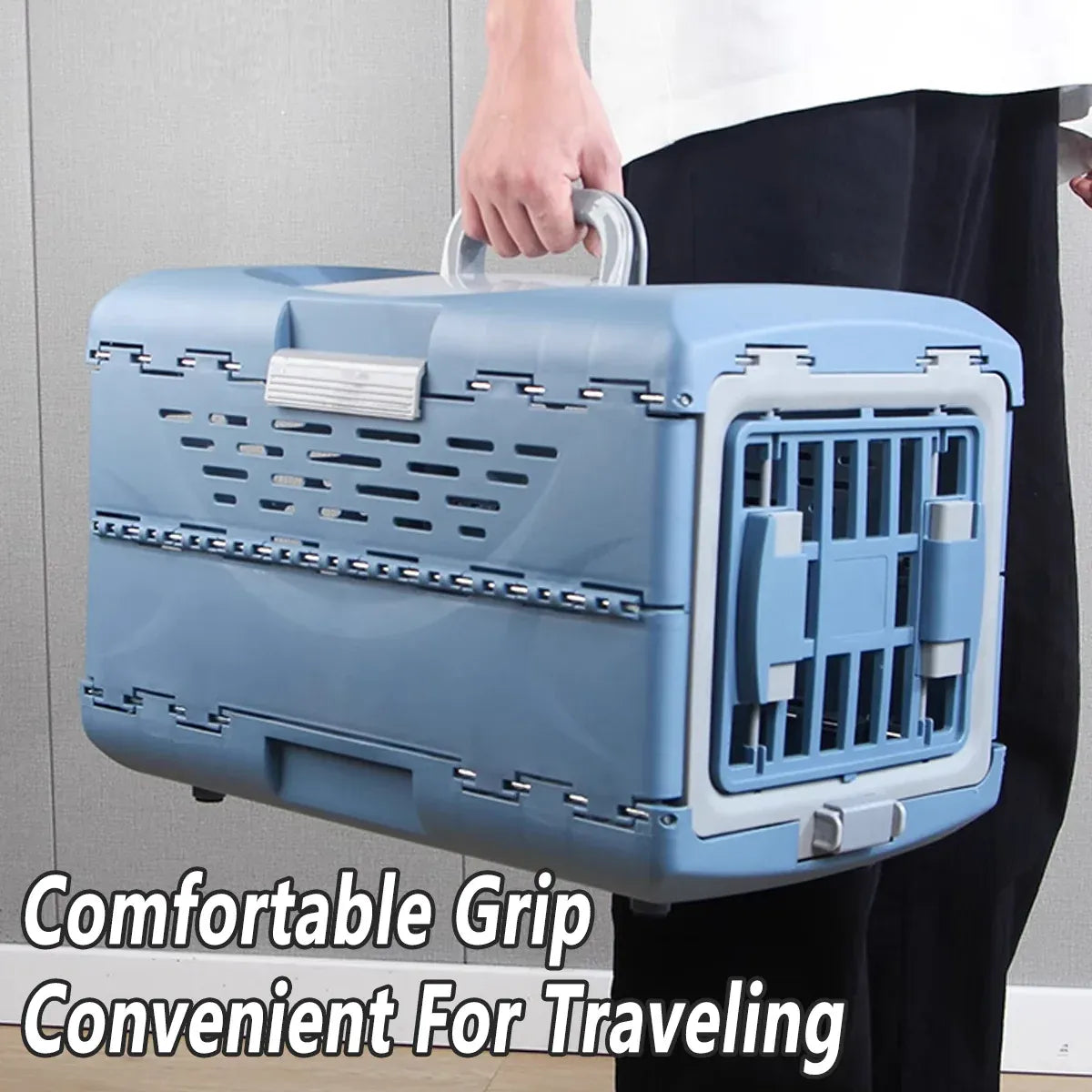 Foldable Pet Carrier Portable Dog Cat Travel Bag Cage House Kennel