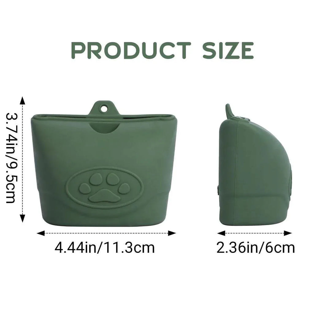 Portable Dog Food Bag Outdoor Walking Travel Feeding Pouch Pet