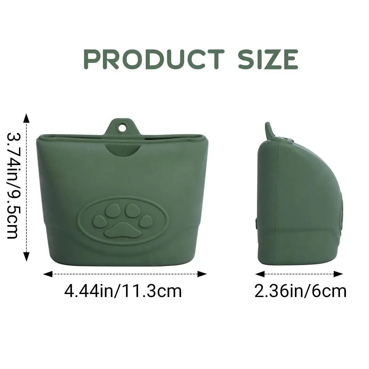 Portable Dog Food Bag Outdoor Walking Travel Feeding Pouch Pet