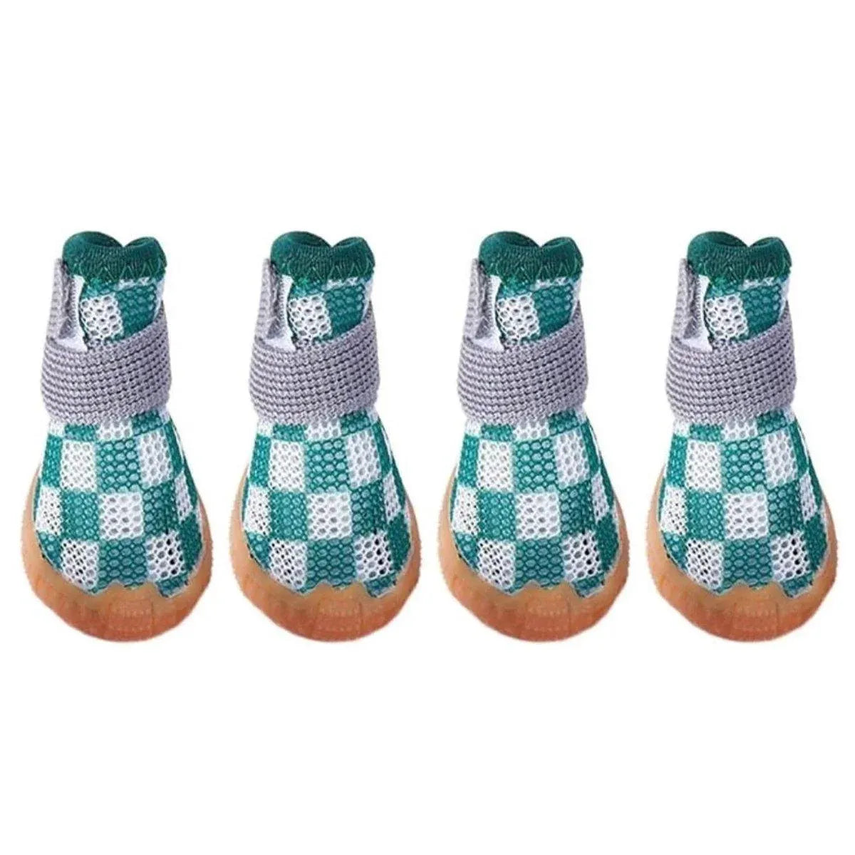 4pcs Breathable Mesh Dog Shoes Small Pets Puppy Paw Protection Summer