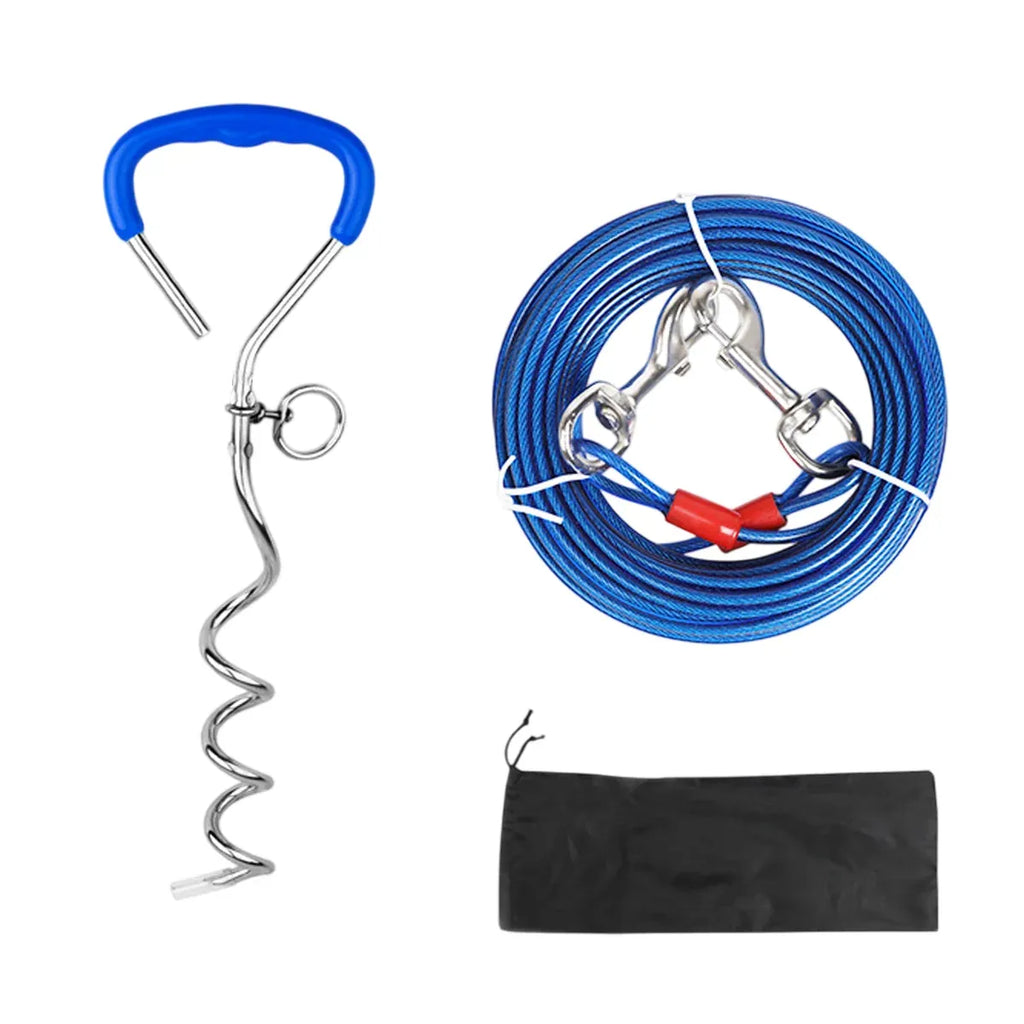Dog Stake Suit Dog Leash Small Medium Dog Outdoor Walking Pet Fixed