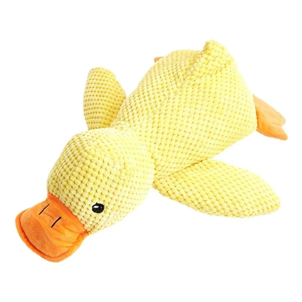 Plush Cartoon Duck Dog Toy Interactive Squeaky Pet Toy Durable Fun