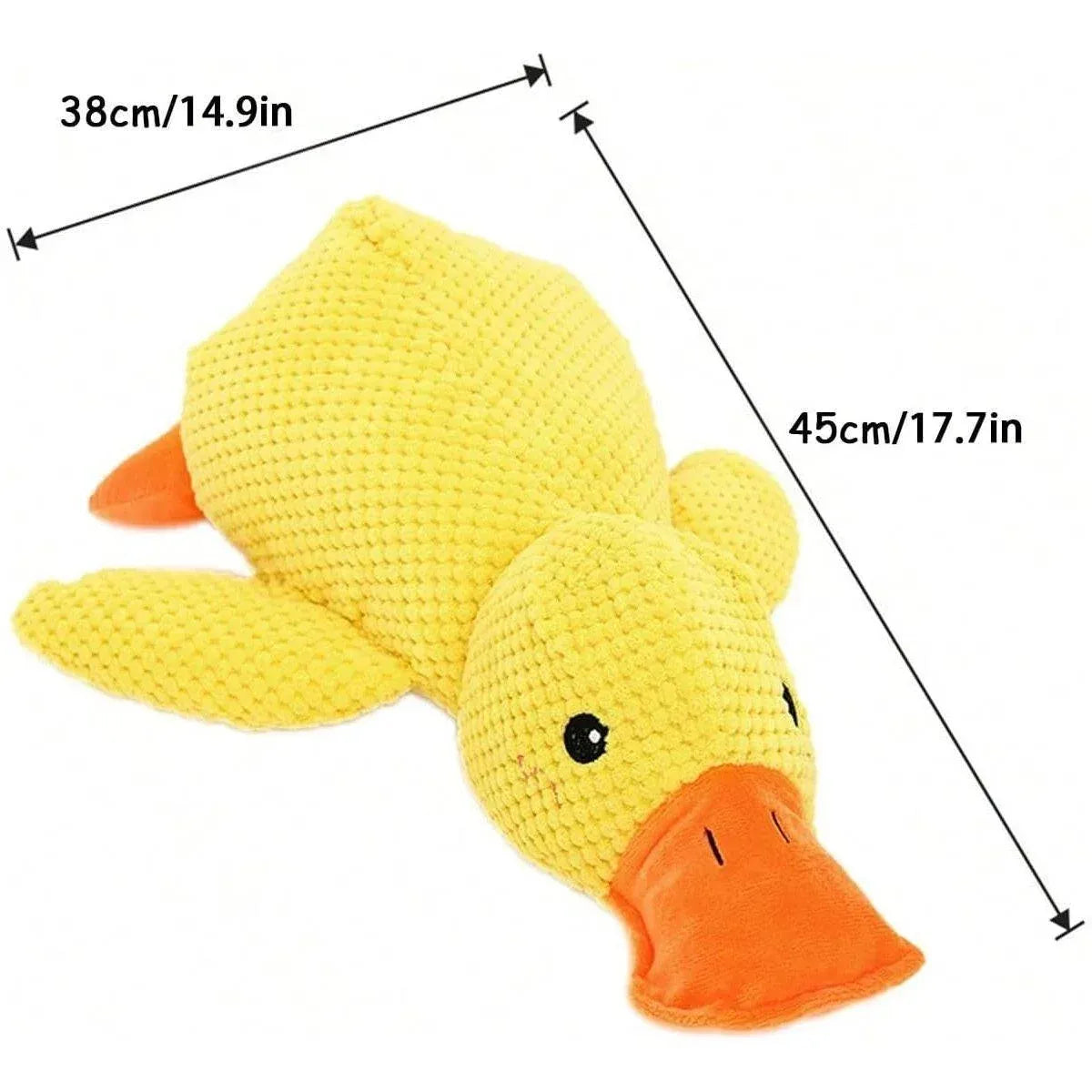 Plush Cartoon Duck Dog Toy Interactive Squeaky Pet Toy Durable Fun