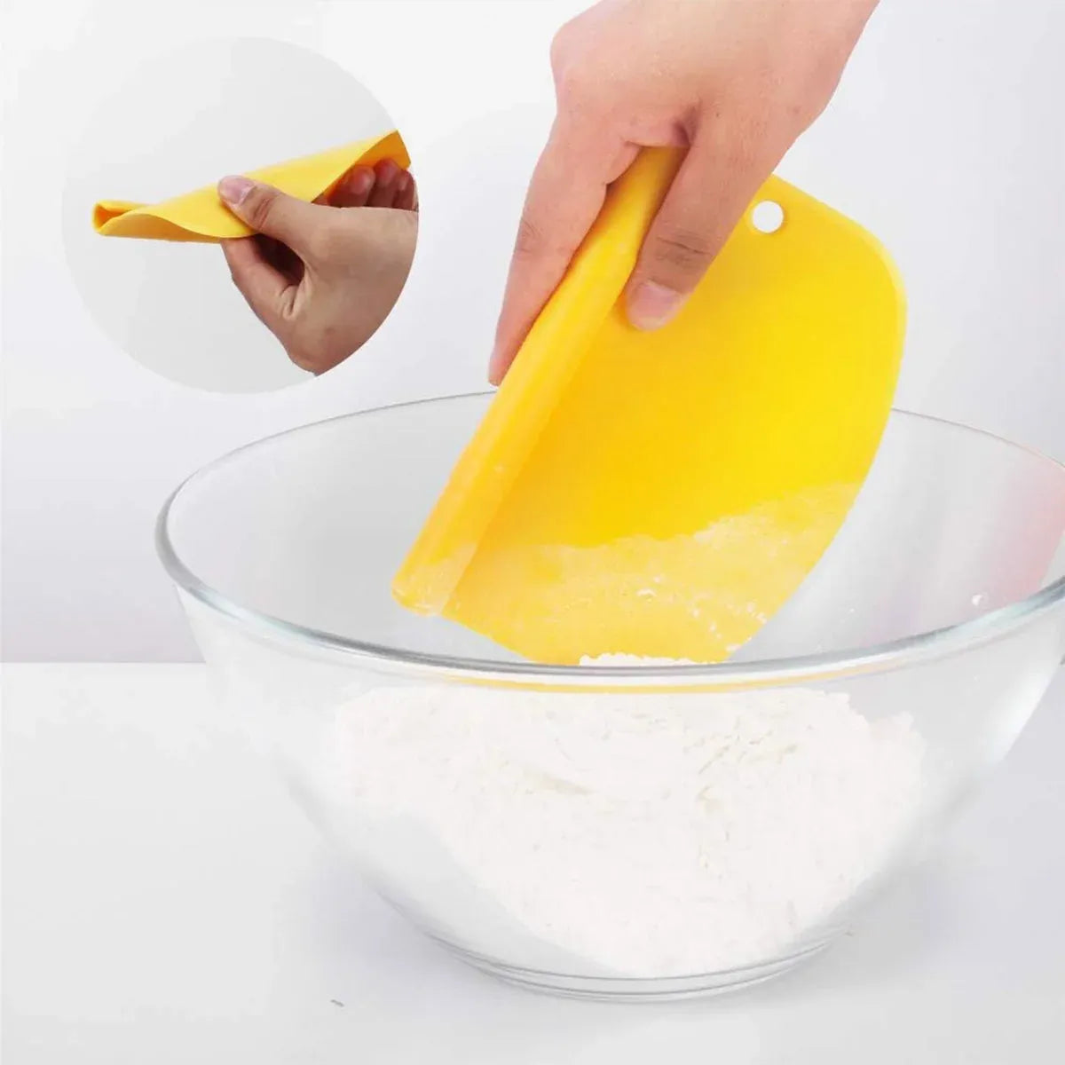 Stainless Steel Bench Scraper and Noodle Cutter with Scale