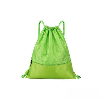 Drawstring Sport Backpack, Nylon, Single Compartment