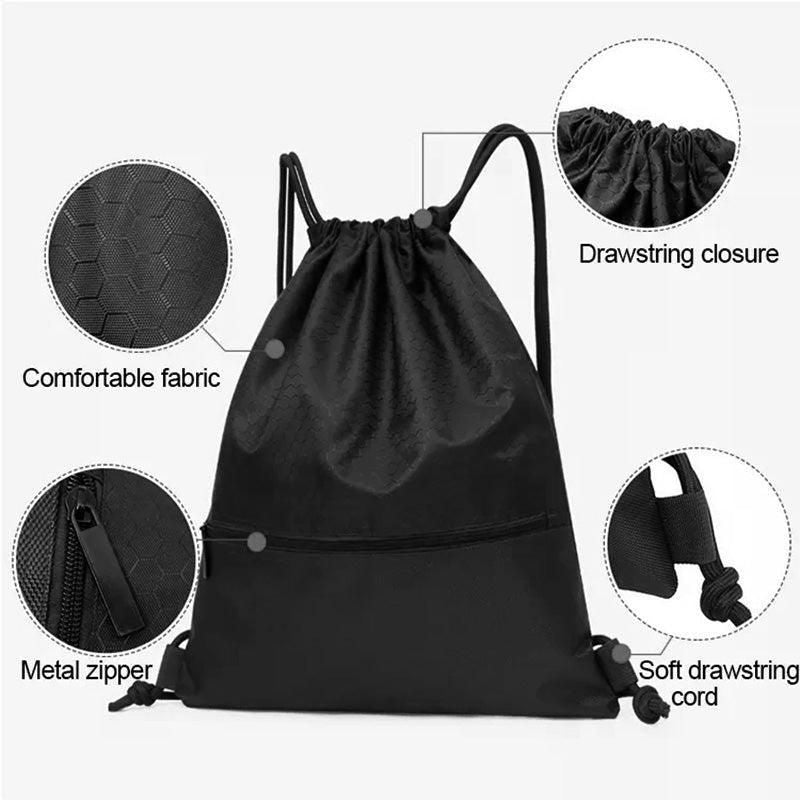 Backpack Sport Pack String Tote Gym Bag Cinch Sack School