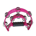 Double Half Moon Handheld Tambourine, 23 x 20 cm