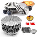 Aluminium Egg Tart Moulds, 7 cm, Pack of 20