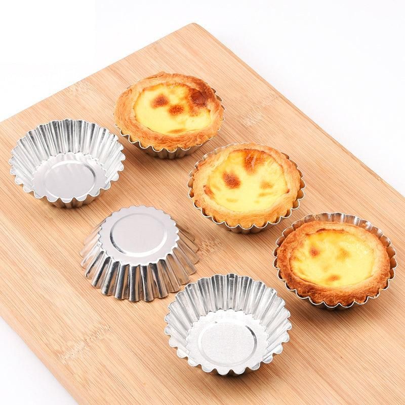 Aluminium Egg Tart Moulds, 7 cm, Pack of 20