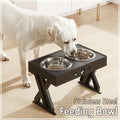 Elevated Pet Feeder Food Water Double Bowl Adjustable Height Raised