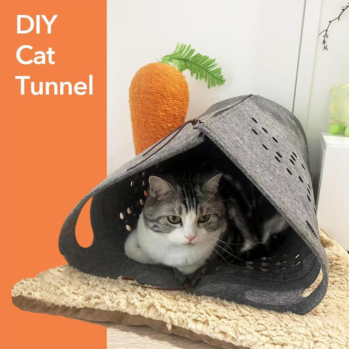 Portable Felt Cat Nest Soft Pet Bed Cat Cave