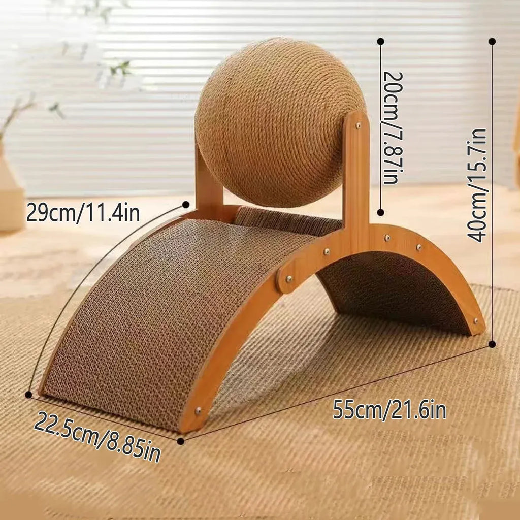 Ferris Wheel Cat Toy Standing Cat Grab Ball Scratch Board Kitten