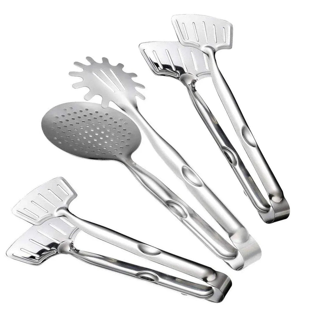 Stainless Steel Kitchen Tongs, Set of 3