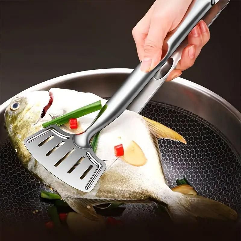 Stainless Steel Kitchen Tongs, Set of 3