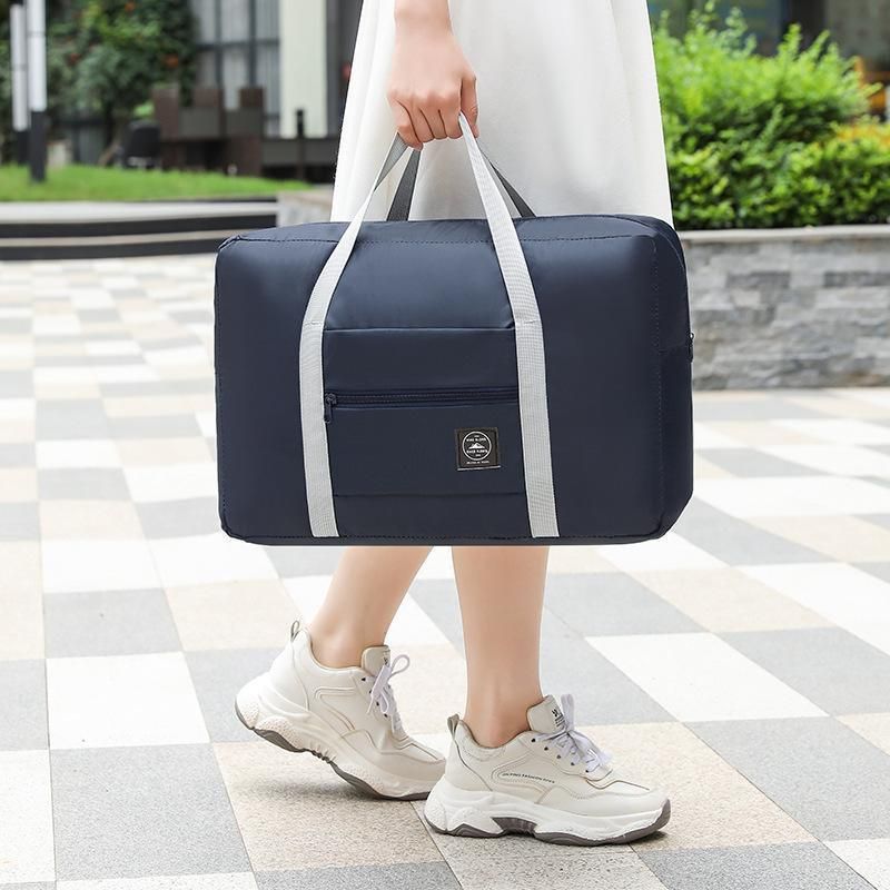 Foldable Oxford Travel Duffel Bag with Trolley Sleeve