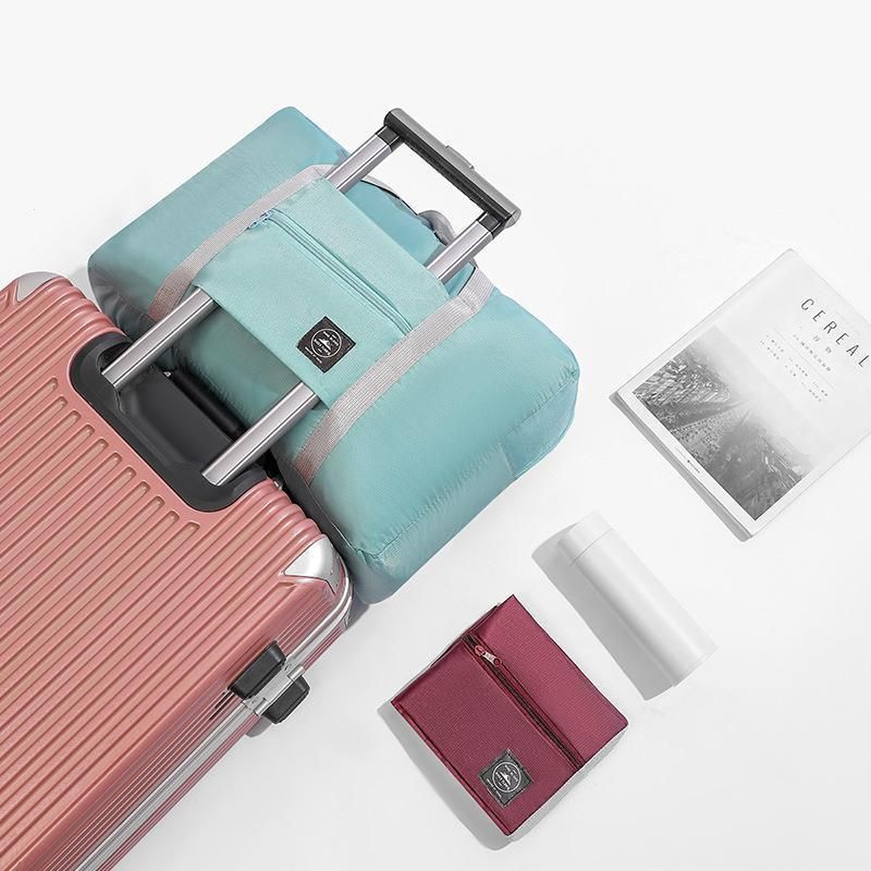 Foldable Oxford Travel Duffel Bag with Trolley Sleeve