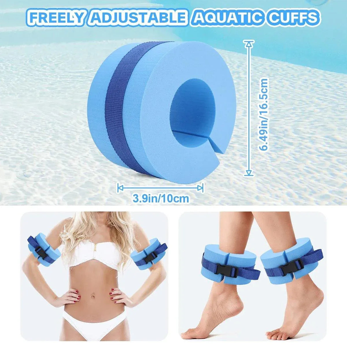 2PCS Swimming Gear Arm Floats Big Buoyancy Water Sports Tie Legs