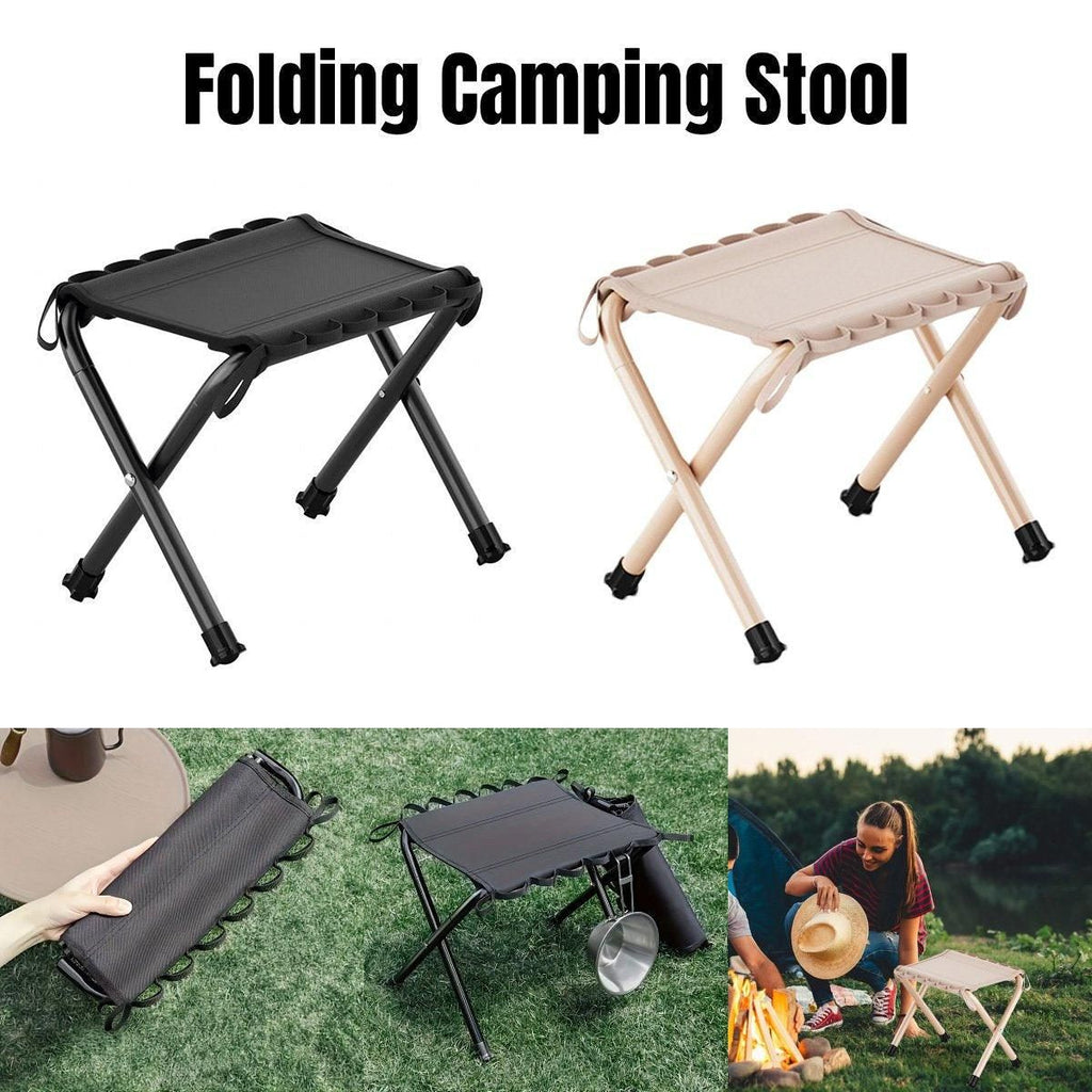 Outdoor Foldable Bench Stool Portable Camping Chair