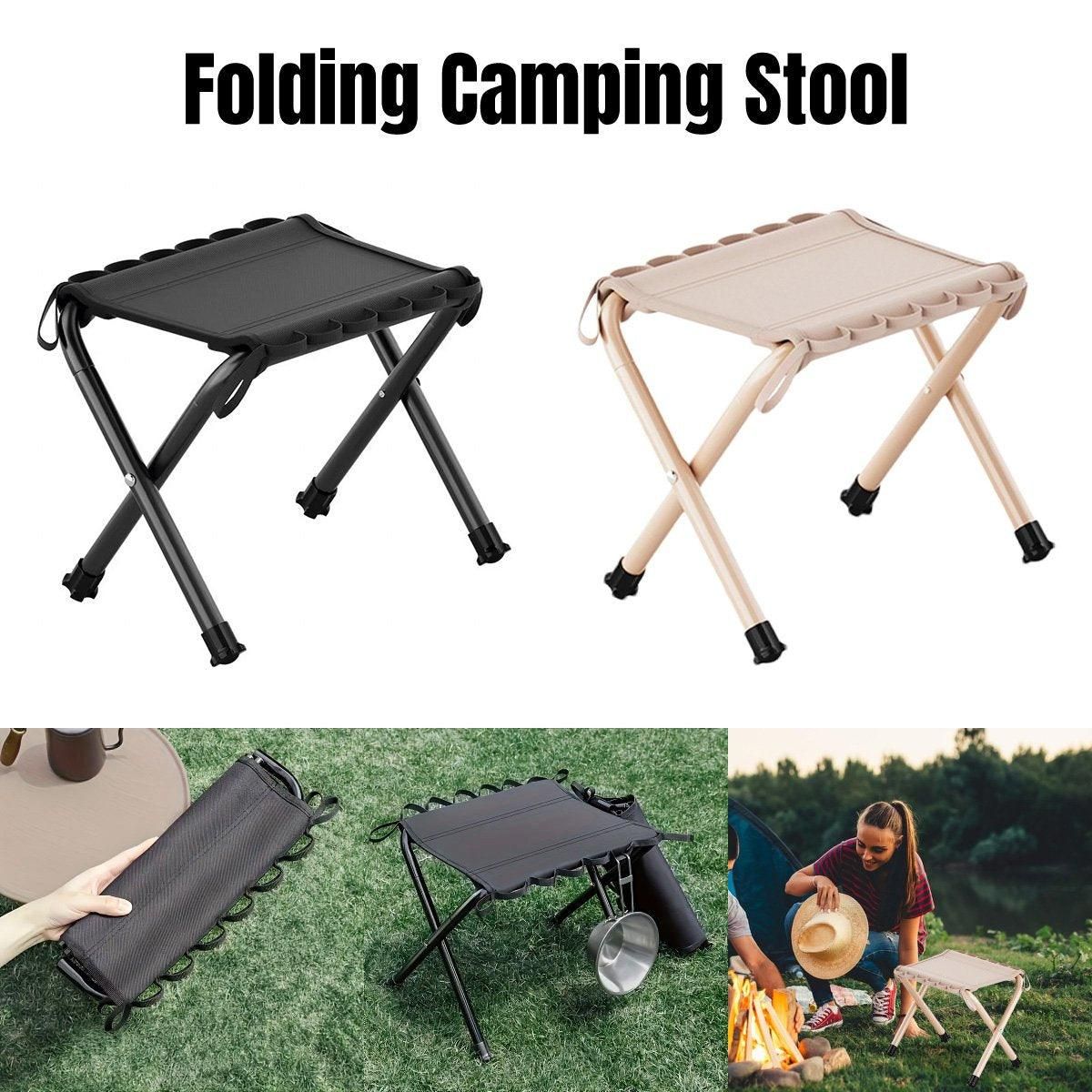 Outdoor Foldable Bench Stool Portable Camping Chair