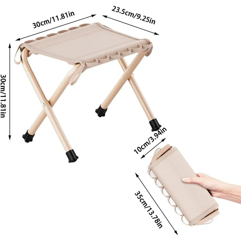 Outdoor Foldable Bench Stool Portable Camping Chair