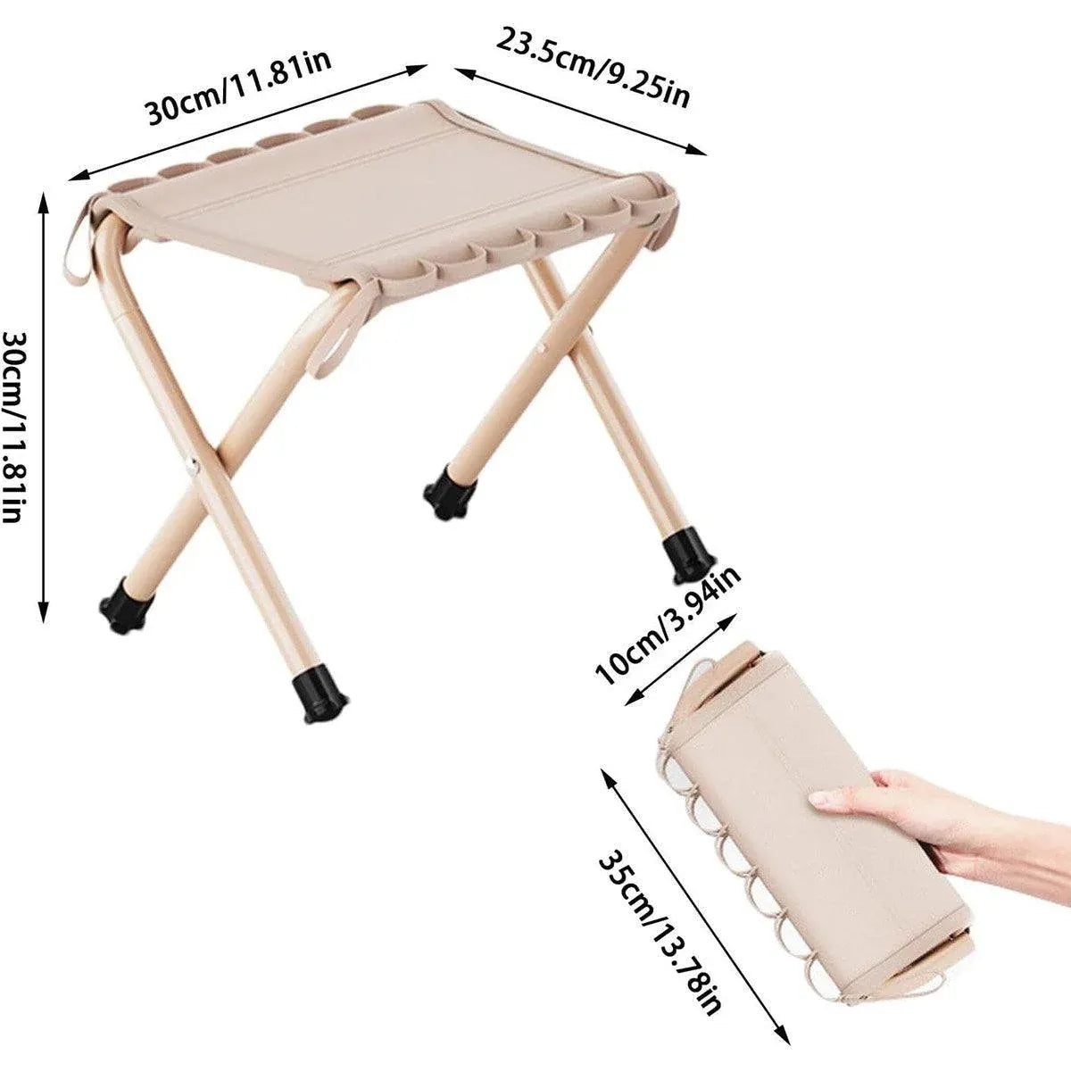 Outdoor Foldable Bench Stool Portable Camping Chair