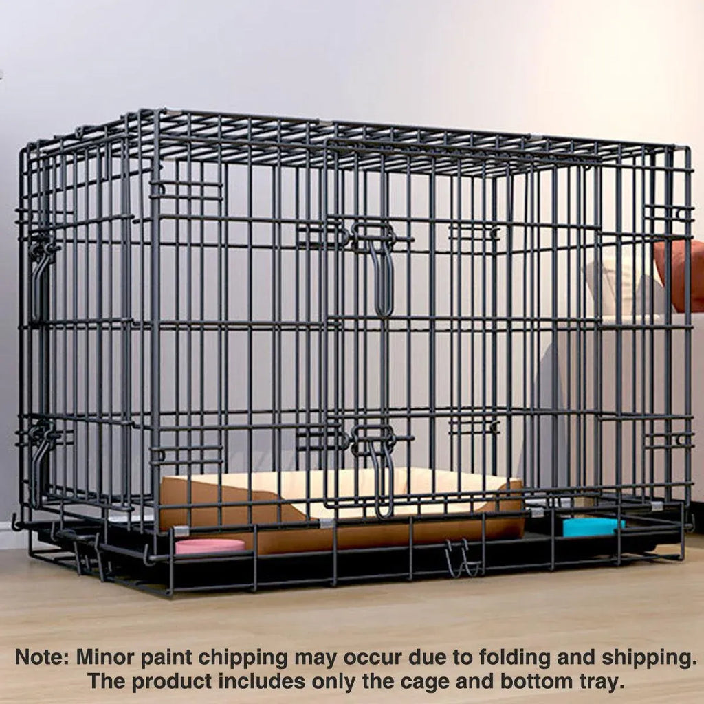 Metal Dog Crate Pet Cage with Divider