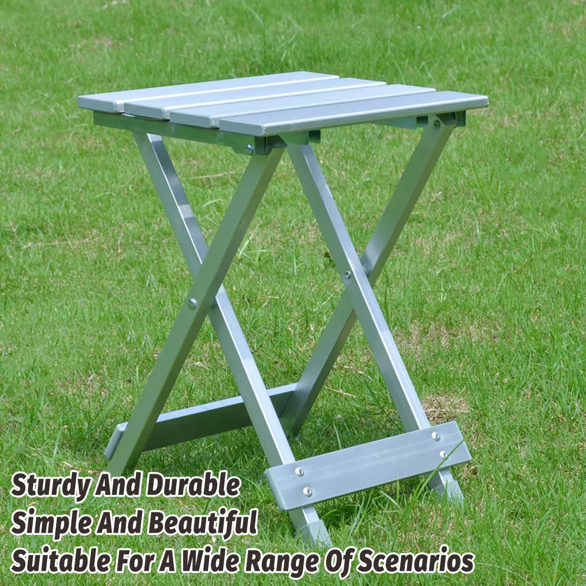 Lightweight Aluminum Alloy Folding Stool Portable for Camping