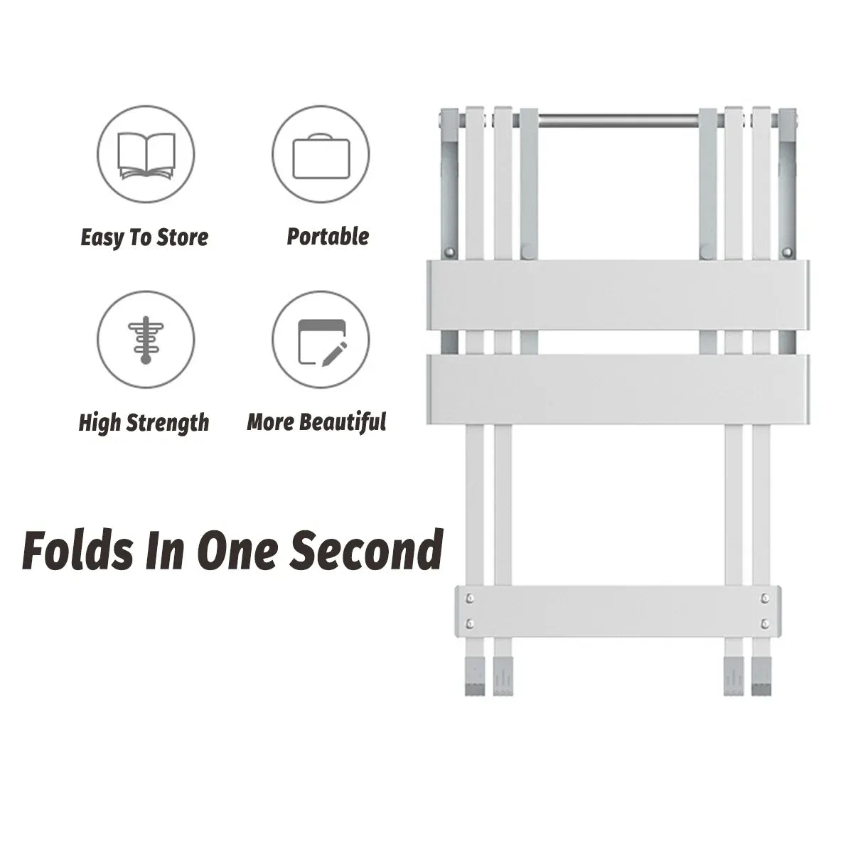 Lightweight Aluminum Alloy Folding Stool Portable for Camping