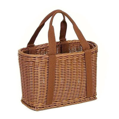 Imitation Rattan Woven Basket Shopping Basket Fruit Vegetable Storage