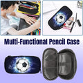 Football Pattern Oxford Fabric Pencil Case, 20 x 10 x 5 cm